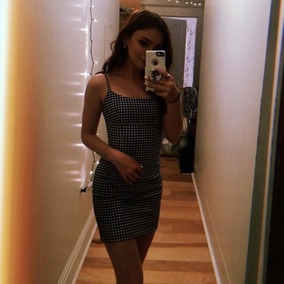 Gingham Mini Dress - Picture 1 of 2